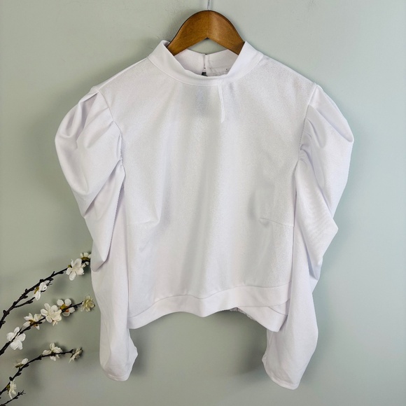 Ashley Stewart Tops - Ashley Stewart Curvy Girl Mock Neck Crop NWT Size 2X